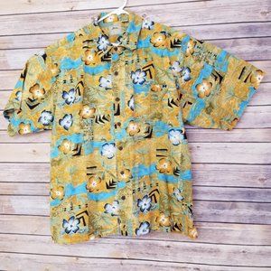 Hobie Hawaiian Aloha Shirt %100 Cotton SZ XL